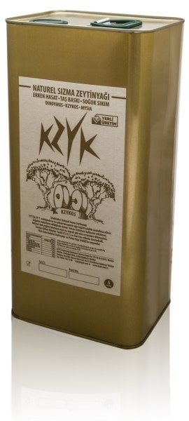 5 Lt Filtresiz Zeytinyağı Erken Hasat Soğuk Sıkım-Tek Bahçe