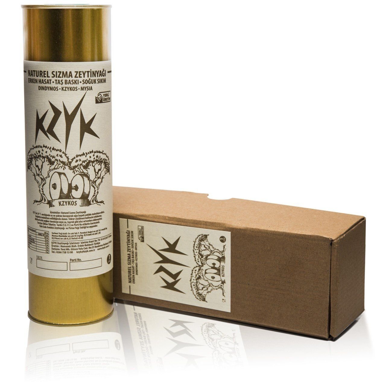 1 Lt Filtresiz Zeytinyağı, Erken Hasat, Soğuk Sıkım-Tek Bahçe