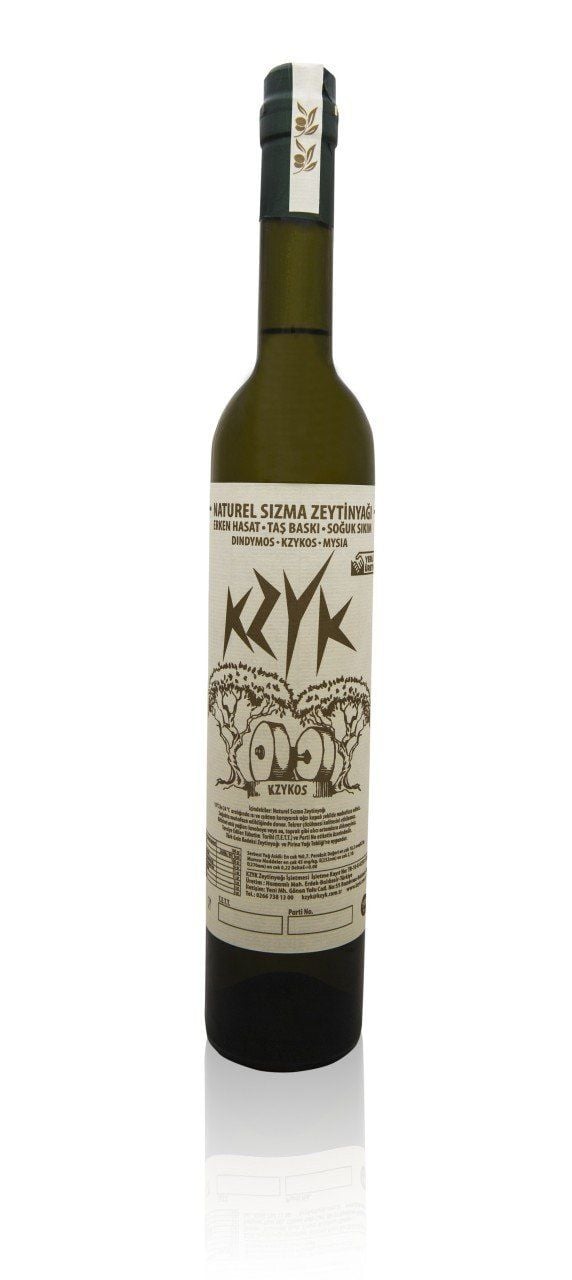 0,5 lt Filtresiz Zeytinyağı, Erken Hasat, Soğuk Sıkım-Tek Bahçe