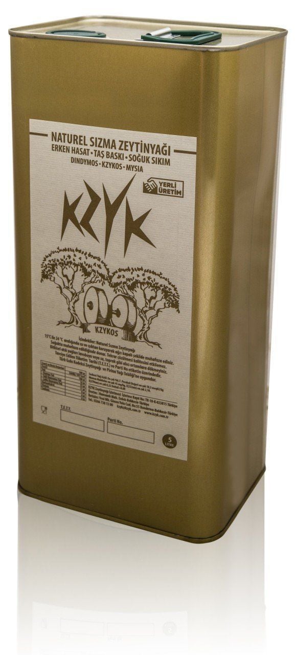 ARBEQUINA Zeytinyağı, %0,2 Asit, 5 lt, Erken Hasat, Soğuk Sıkım